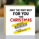Funny Christmas Card For Men Women Humorous Xmas Greetings Card 