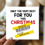 Funny Christmas Card For Men Women Humorous Xmas Greetings Card 