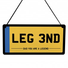 Legend Dad Gift Novelty Licence Number Plate Sign For Man Cave