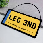 Legend Dad Gift Novelty Licence Number Plate Sign For Man Cave