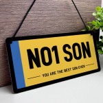 Son Gifts Novelty Licence Number Plate Sign For Bedroom Car 