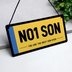 Son Gifts Novelty Licence Number Plate Sign For Bedroom Car 