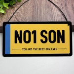 Son Gifts Novelty Licence Number Plate Sign For Bedroom Car 
