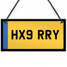 Personalised Licence Plate Sign Number Plate Passed Driving Test