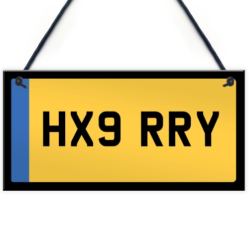 Personalised Licence Plate Sign Number Plate Passed Driving Test