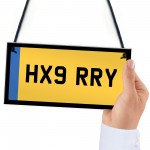 Personalised Licence Plate Sign Number Plate Passed Driving Test