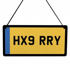 Personalised Licence Plate Sign Car Enthusiast Gifts Number 