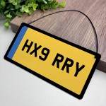 Personalised Licence Plate Sign Car Enthusiast Gifts Number 