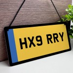 Personalised Licence Plate Sign Car Enthusiast Gifts Number 
