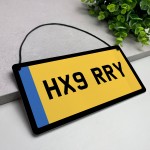 Personalised Licence Plate Sign Car Enthusiast Gifts Number 