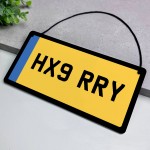 Personalised Licence Plate Sign Car Enthusiast Gifts Number 