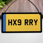 Personalised Licence Plate Sign Car Enthusiast Gifts Number 