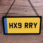 Personalised Licence Plate Sign Car Enthusiast Gifts Number 