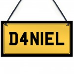 Personalised Licence Plate Wall Sign Custom Number Plate Plaque Personalised Licence Plate Wall Sign Custom Number Plate Plaque