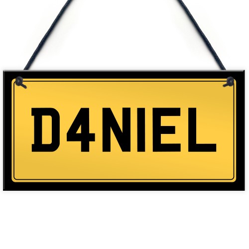 Personalised Licence Plate Wall Sign Custom Number Plate Plaque Personalised Licence Plate Wall Sign Custom Number Plate Plaque