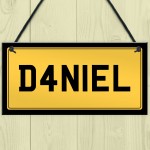Personalised Licence Plate Wall Sign Custom Number Plate Plaque Personalised Licence Plate Wall Sign Custom Number Plate Plaque