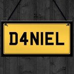 Personalised Licence Plate Wall Sign Custom Number Plate Plaque Personalised Licence Plate Wall Sign Custom Number Plate Plaque