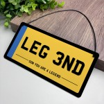 Legend Son Gift Novelty Licence Number Plate Sign For Man Cave