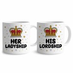 His Lordship & Her Ladship Novelty Mug Gift Set For Couples
