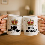 His Lordship & Her Ladship Novelty Mug Gift Set For Couples