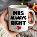 Mr Right & Mrs Always Right Novelty Mug Gift Set A Fun Gift