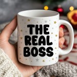 The Boss And The Real Boss Novelty Mug Set For Couples Funny The Boss And The Real Boss Novelty Mug Set For Couples Funny