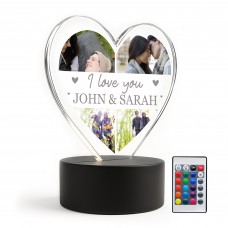 Anniversary Gifts for Him Her Photo Gifts Personalised Light