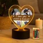 Anniversary Gifts for Him Her Photo Gifts Personalised Light