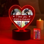 Anniversary Gifts for Him Her Photo Gifts Personalised Light