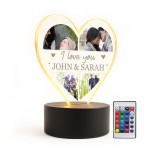 Anniversary Gifts for Him Her Photo Gifts Personalised Light