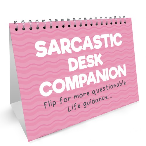 Sarcastic Office Desk Companion Flipbook Gift For Friend