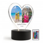Personalised Heart LED Photo Light Custome Names Photo Lamp Gift