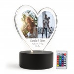 Personalised Couple LED Light With Photos Boyfriend Girlfriend
