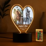Personalised Couple LED Light With Photos Boyfriend Girlfriend