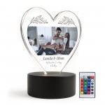 Cute Couple Gift Personalised LED Light With Photos