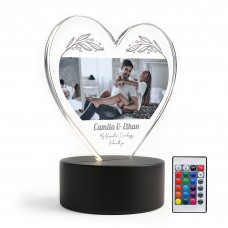 Cute Couple Gift Personalised LED Light With Photos
