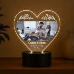 Cute Couple Gift Personalised LED Light With Photos