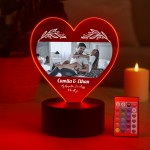 Cute Couple Gift Personalised LED Light With Photos