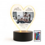 Cute Couple Gift Personalised LED Light With Photos