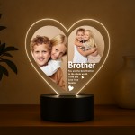 Cute Brother Gifts Personalised LED Light With Photos Brother