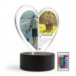 Special Grandad Gifts Personalised LED Light With Photos