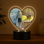 Special Grandad Gifts Personalised LED Light With Photos