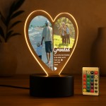 Special Grandad Gifts Personalised LED Light With Photos