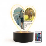 Special Grandad Gifts Personalised LED Light With Photos