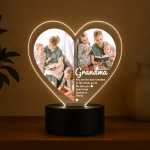 Cute Grandma Gifts Personalised LED Light With Photos