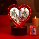Cute Grandma Gifts Personalised LED Light With Photos