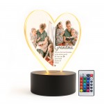 Cute Grandma Gifts Personalised LED Light With Photos