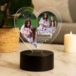 Cute Mummy Gifts Personalised LED Light With Photos Mummy