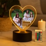 Cute Mummy Gifts Personalised LED Light With Photos Mummy