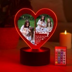 Cute Mummy Gifts Personalised LED Light With Photos Mummy